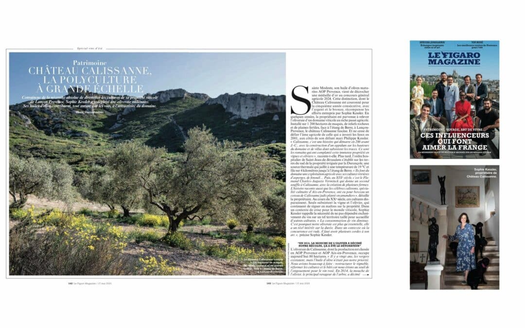 Château Calissanne à découvrir dans le Figaro Magazine